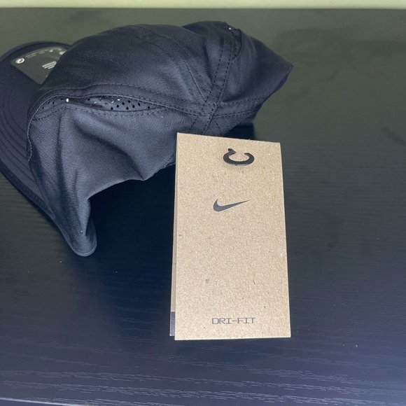 Nike Featherlight Dri-FIT Adjustable Performance Hat Cap Black 679421-010 - Picture 7 of 7